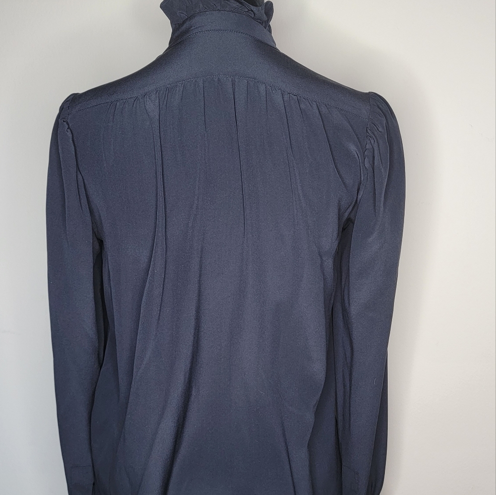 Stella McCartney Meredith blouse Size S  Navy Blue - Picture 8 of 16